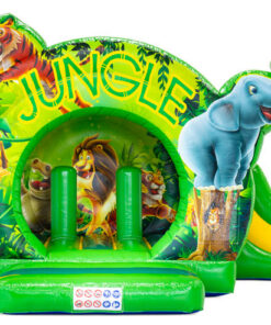 Alternative view of Bouncedome met Slide Jungle Springkussen
